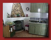 Kamin + Küchenteil